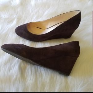 Nine West Brown Wedge Heels Size 10M